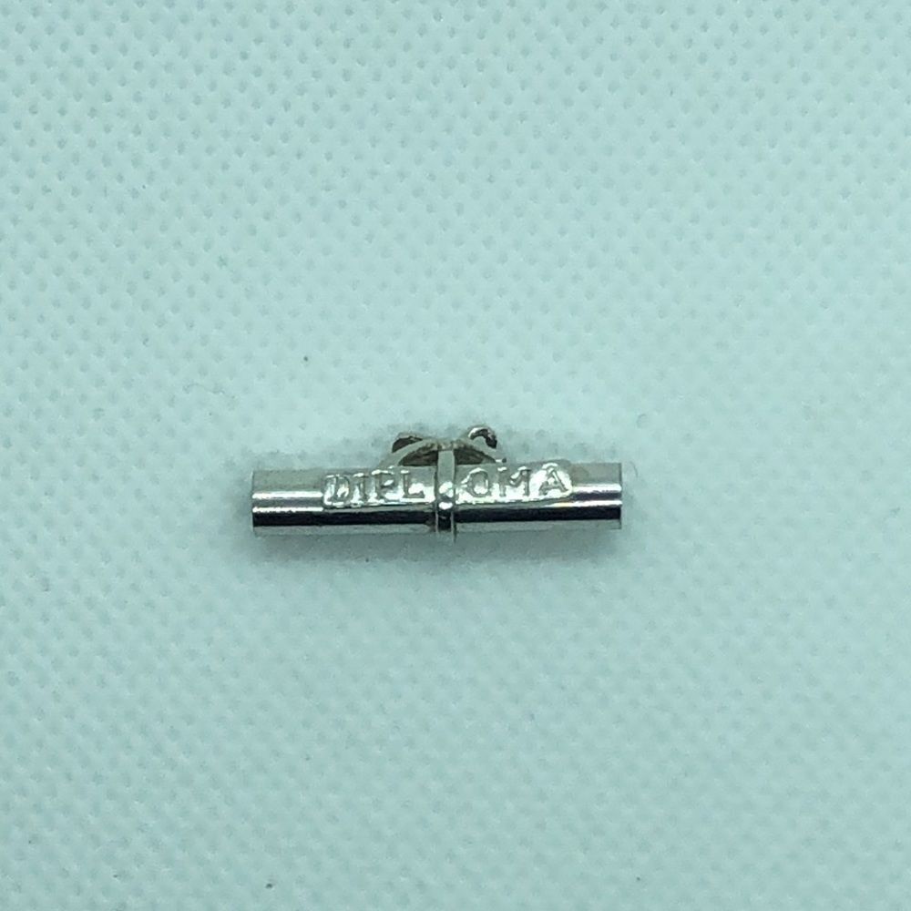 💛 Sterling Silver Diploma Charm